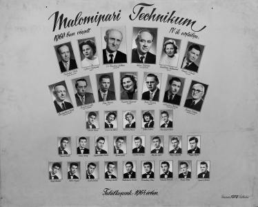 MALOMIPARI TECHNIKUM 1960-ban VÉGZETT IV-ik OSZTÁLYA.