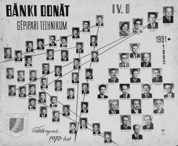 BÁNKI DONÁT GÉPIPARI TECHNIKUM IV. D 1961-1965