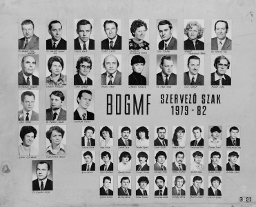 BDGMF SZERVEZÕ SZAK 1979-82